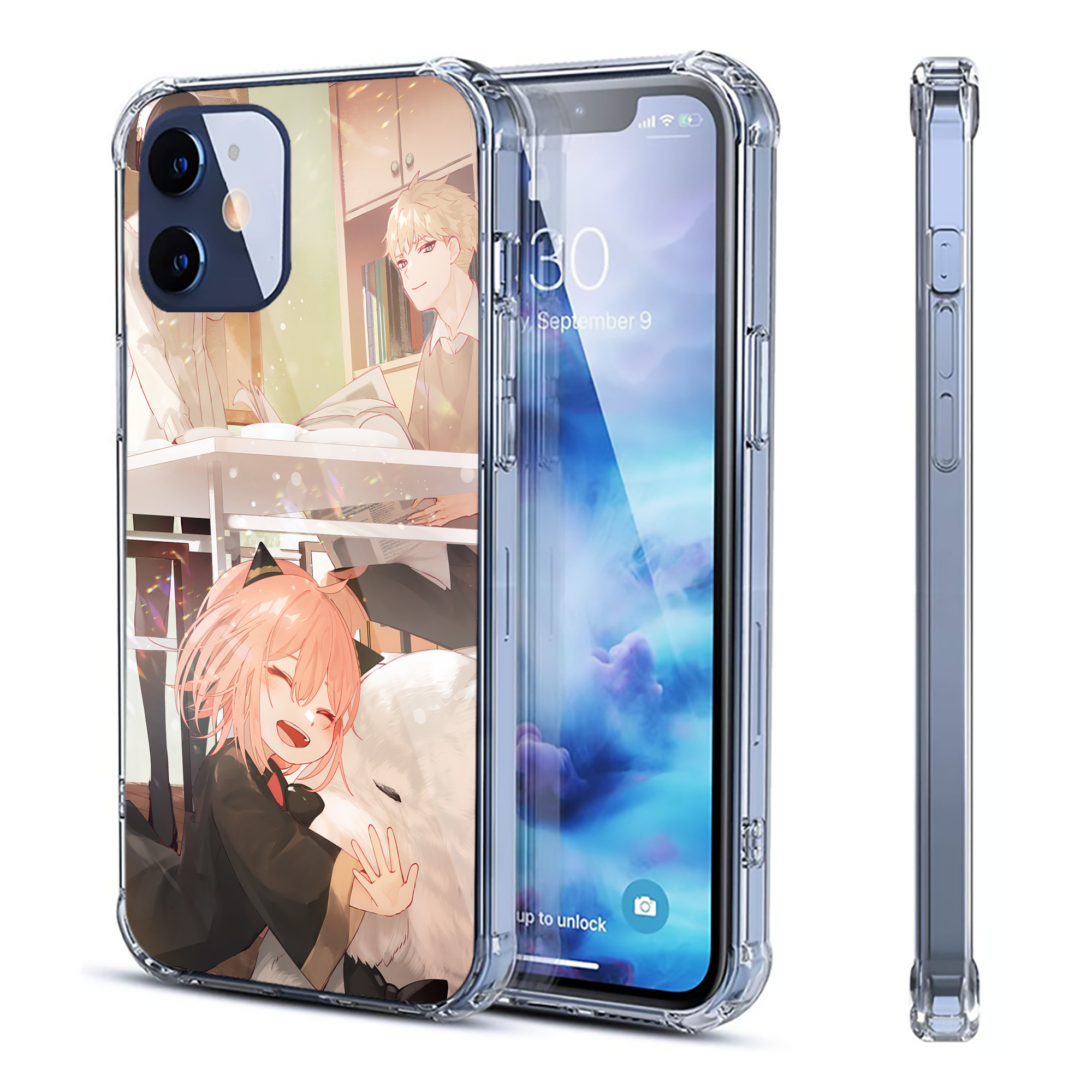（画像用） SPY×FAMILY间谍家家酒 【iPhone 12シリーズ対応】透明スマホケース（クリアソフトケース）